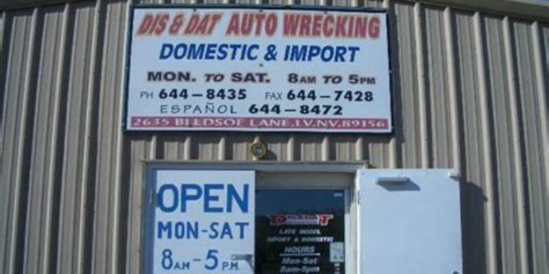 U-Pull Auto Parts at Dis & Dat Auto Recycling